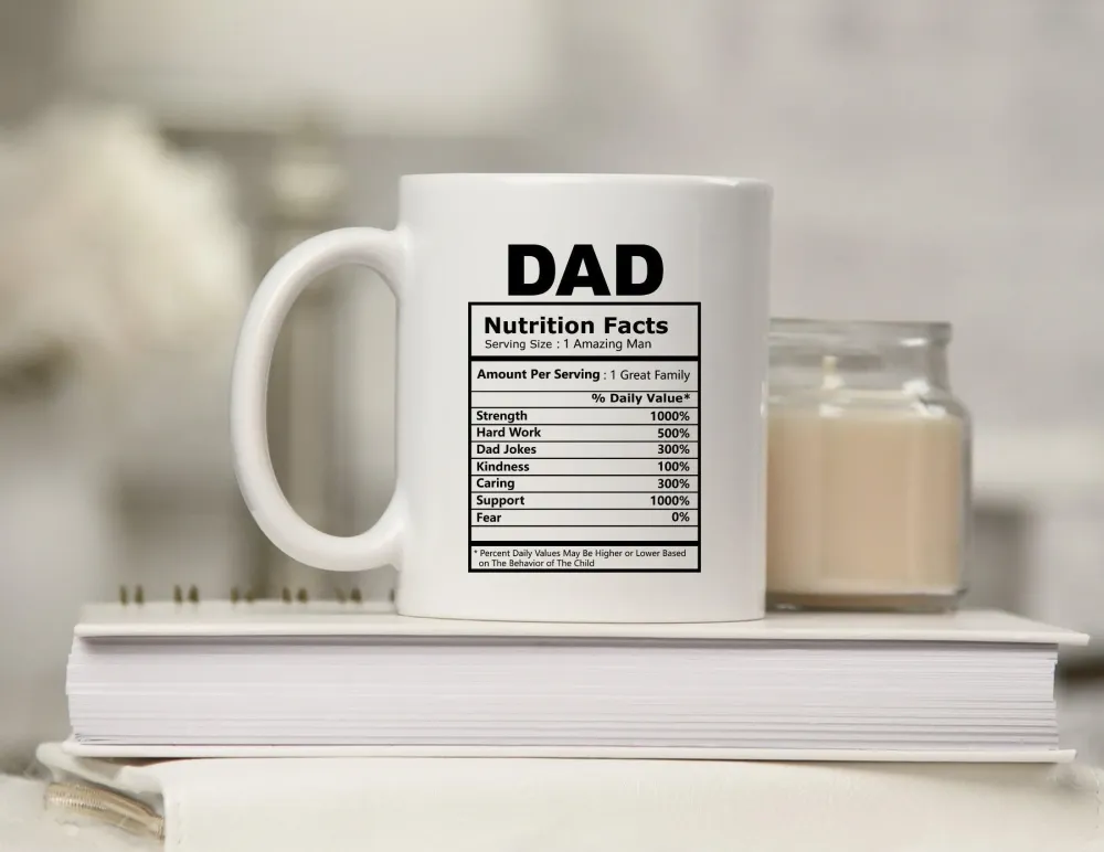 Keramiktasse MOM und DAD | Nutrition Facts