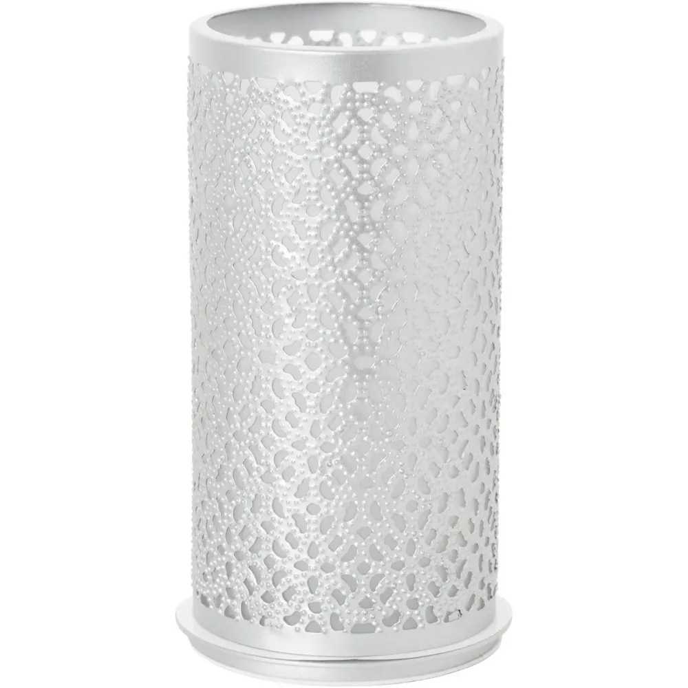 Kerzenhalter aus Metall, 140x75 mm, silber - Elegantes Design | Packung (1 Stück)