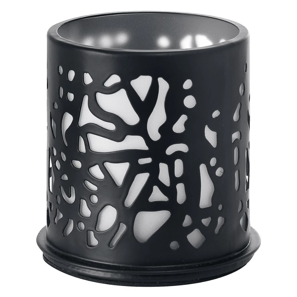 Kerzenhalter aus Metall, 75x75 mm, mit Twine-Dekor - Modernes Design | Packung (1 Stück)
