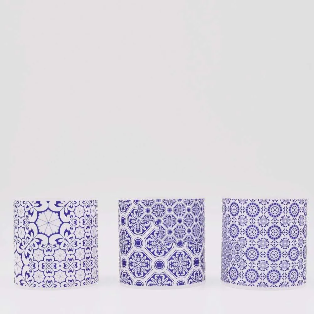 Kerzenhalter "Azulejos" - 3 Stück