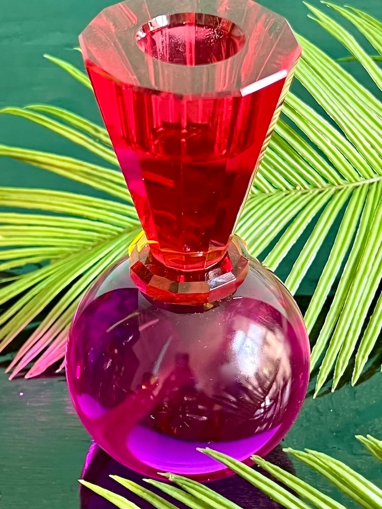 Kerzenhalter SARI KUGEL rot, pink