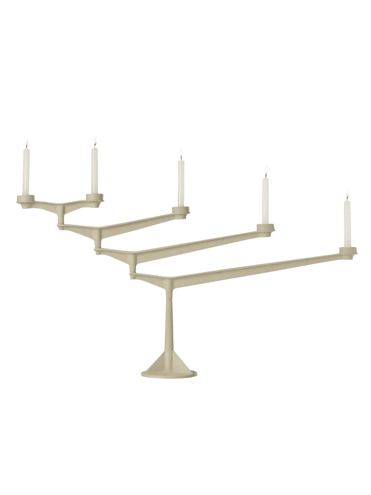 Kerzenhalter SPIN cremefarben