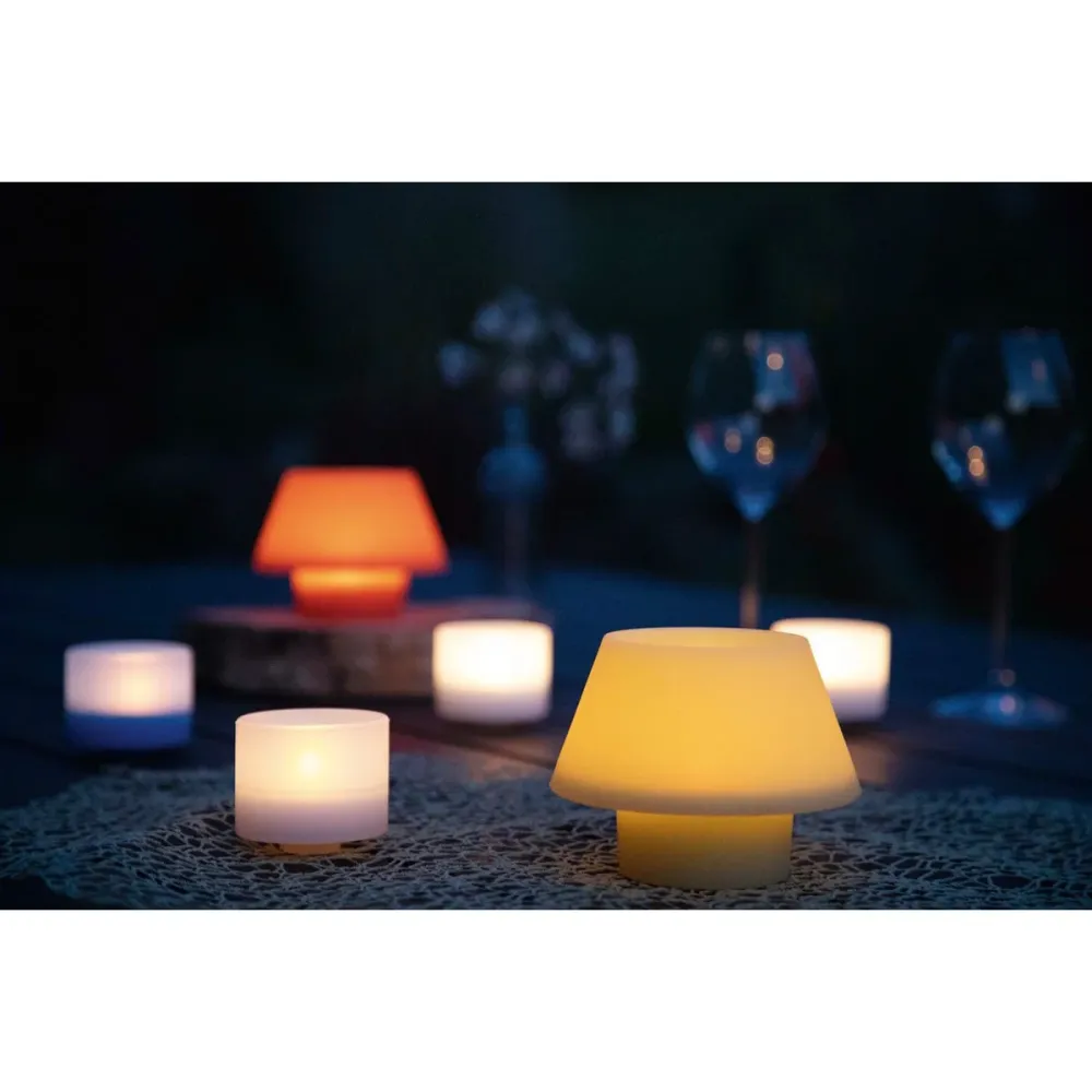 Kerzenhalter für Teelichte Maxi-Silkylight, Gelb, 9 cm