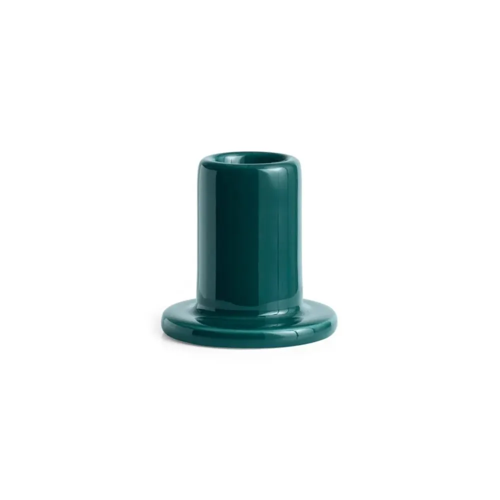 Kerzenhalter „Tube Small Dark Green“ | Schlicht & modern | HAY