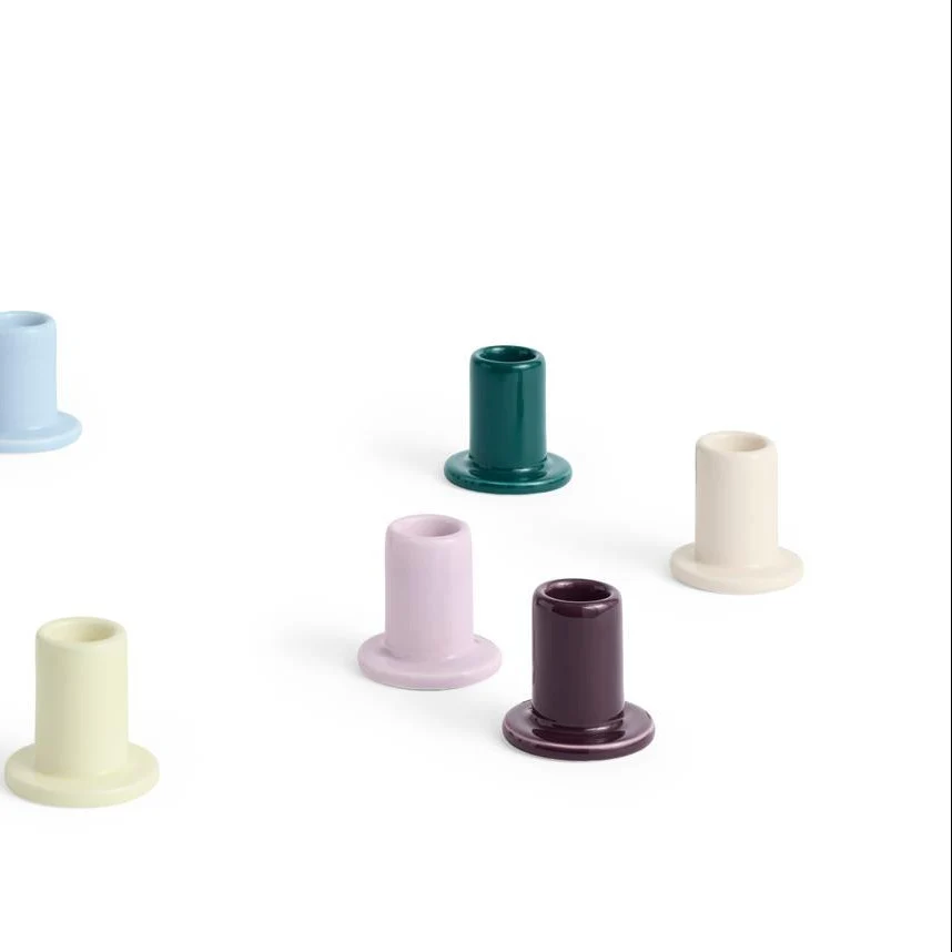 Kerzenhalter „Tube Small Dark Green“ | Schlicht & modern | HAY