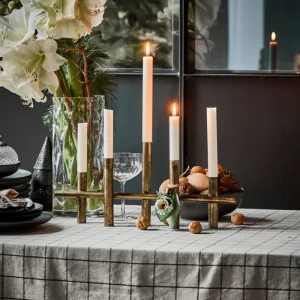 Kerzenständer, HDMaxi45, Antikes Messing-Finish