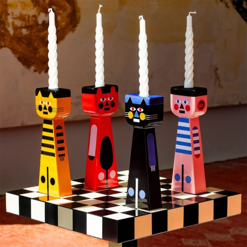 Kerzenständer KINA schwarz