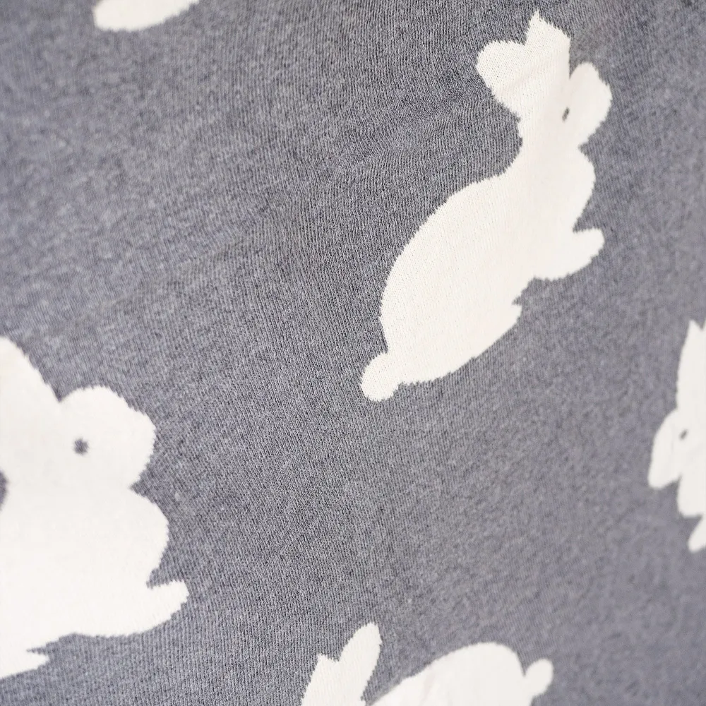 Kinder Kuscheldecke / Tagesdecke - Gestrickte Rabbit