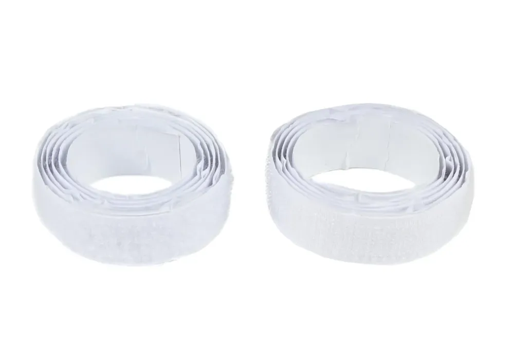 Klettband selbstklebend weiss 1 m