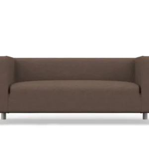 KLIPPAN 2-Sitzer IKEA Sofabezug - Swiss Linen Blends Dark Grey
