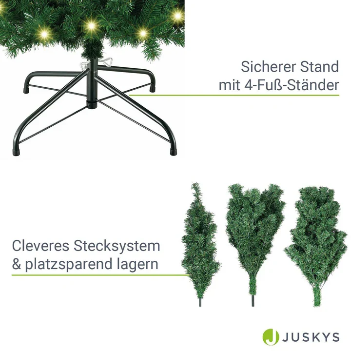 Künstlicher LED Weihnachtsbaum 210cm