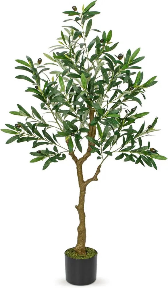Künstlicher Olivenbaum 120cm groß für Innen & Außen - Fake