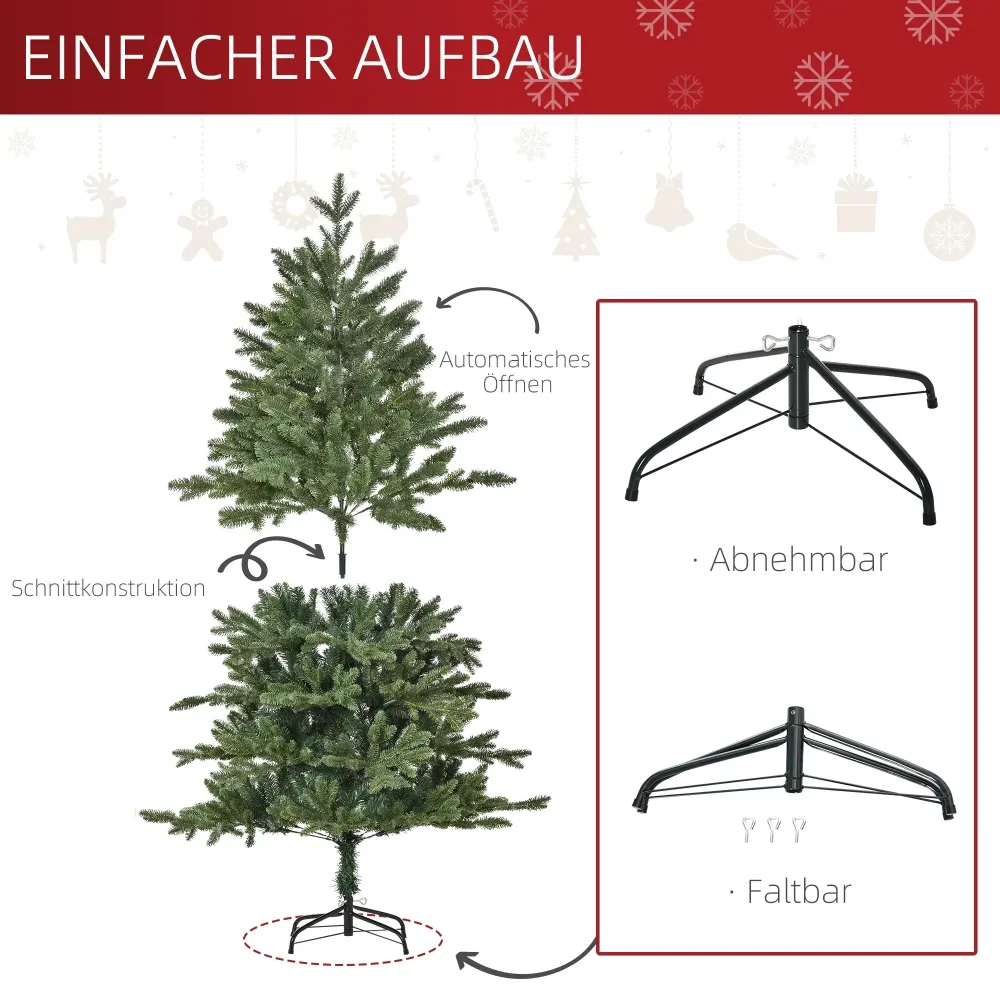 Künstlicher Weihnachtsbaum – 1,5 m mit realistischer Tannenform
