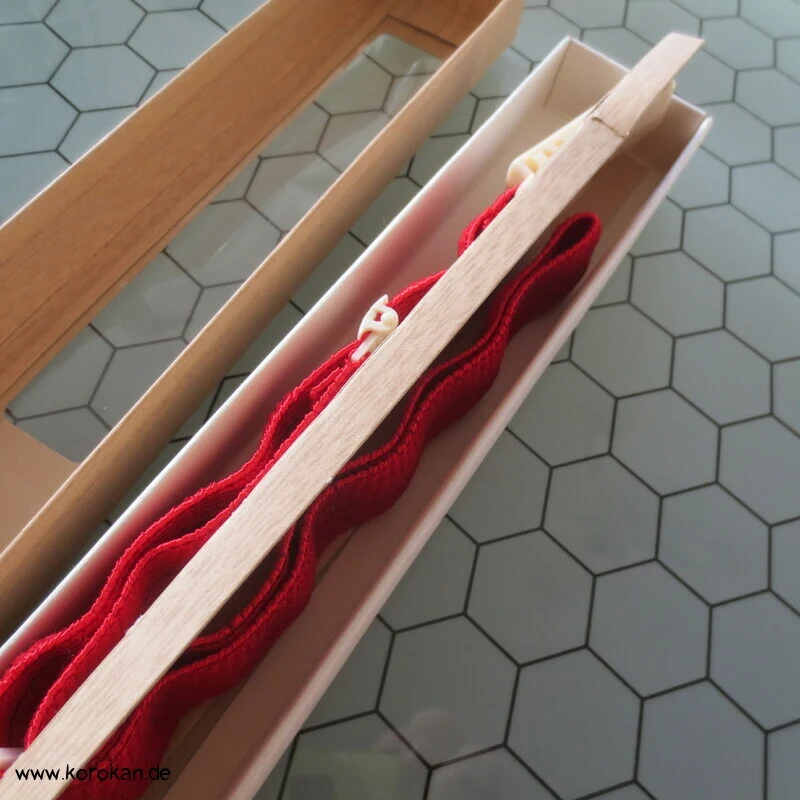 Korin Band rot mit silberstreifen
