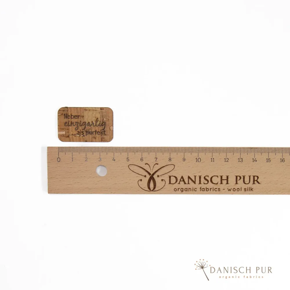 Korkpatch- Korklabel "lieber einzigartig"
