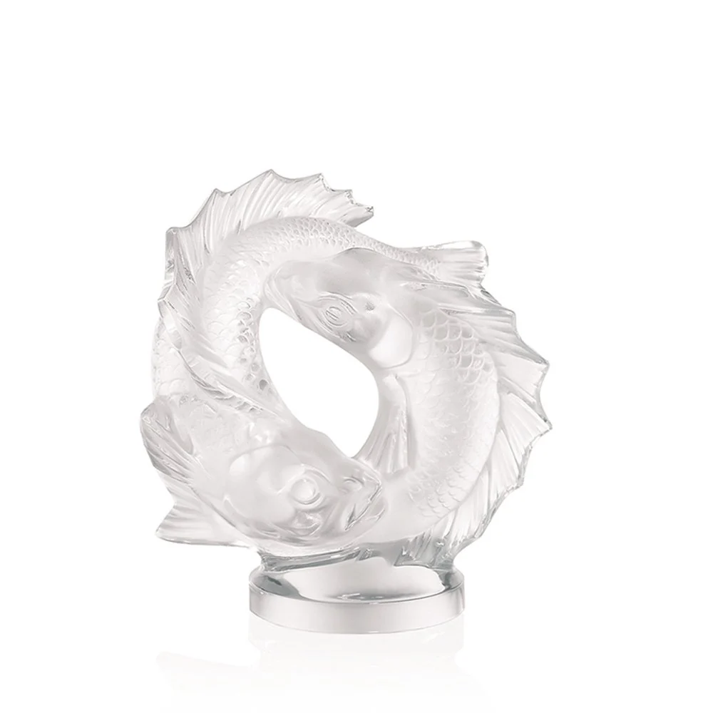 Lalique Doppelfischskulptur