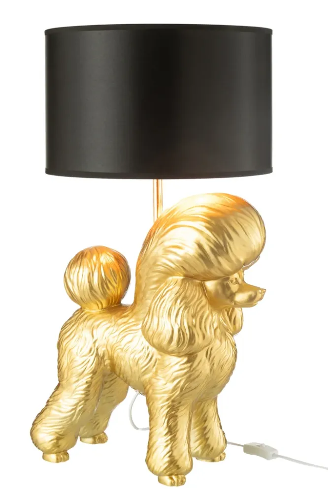 Lamp Poedel Hars Goud