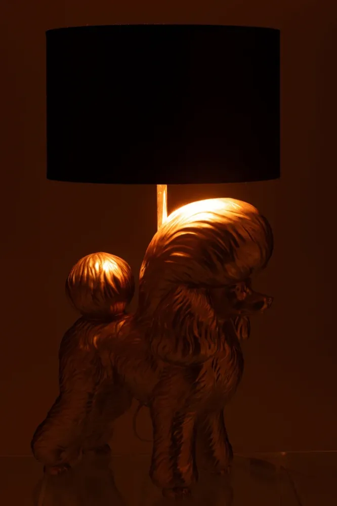 Lamp Poedel Hars Goud