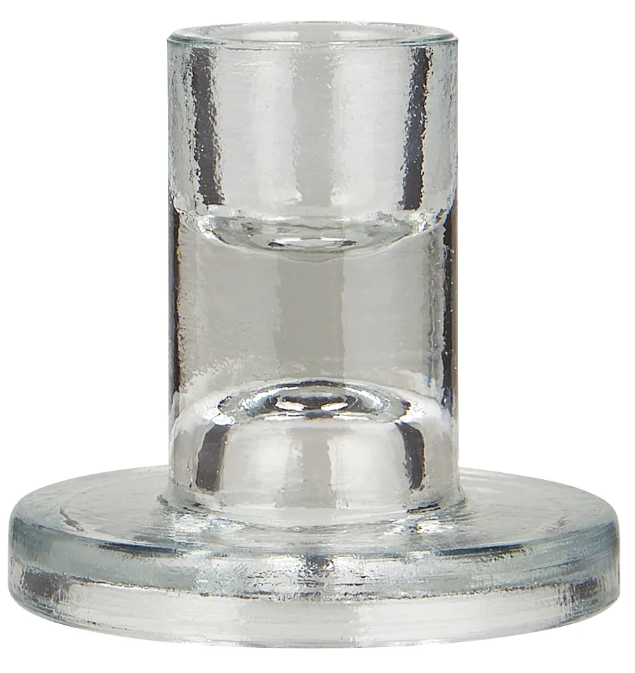 Ib Laursen / Kerzenhalter Glas f/2,2 cm Kerze