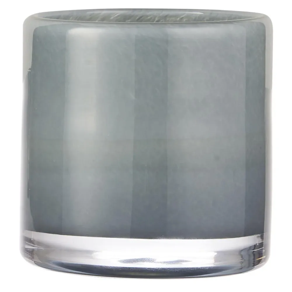 Ib Laursen / Topf Venecia durchgefärbtes hellblaues Glas