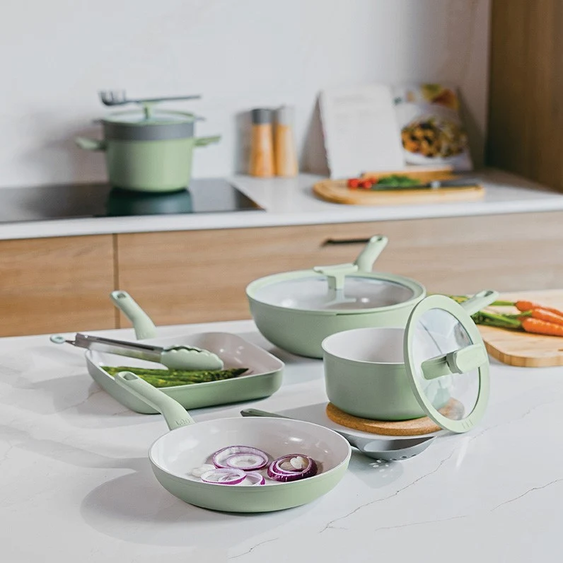 LEO Bratpfanne antihaft Balance Sage mit Balance-Spatel - Ø 24cm