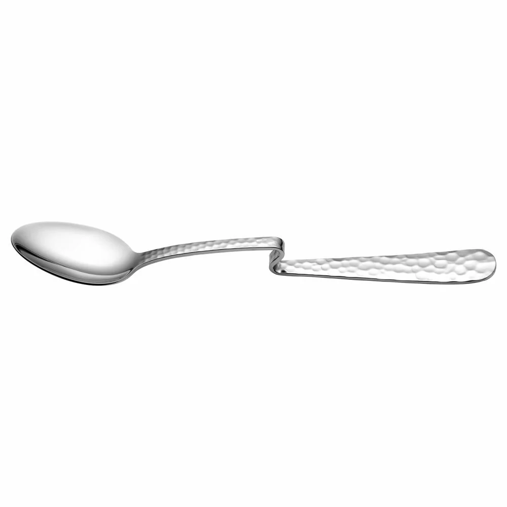Leonardo Latte Macchiato Löffel Matera gebogen, Kaffeelöffel, Edelstahl 18/10, Silberfarben, 19.5 cm, 071062