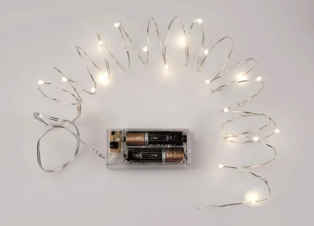 Lichterkette 20St für 2xAA 2m LED