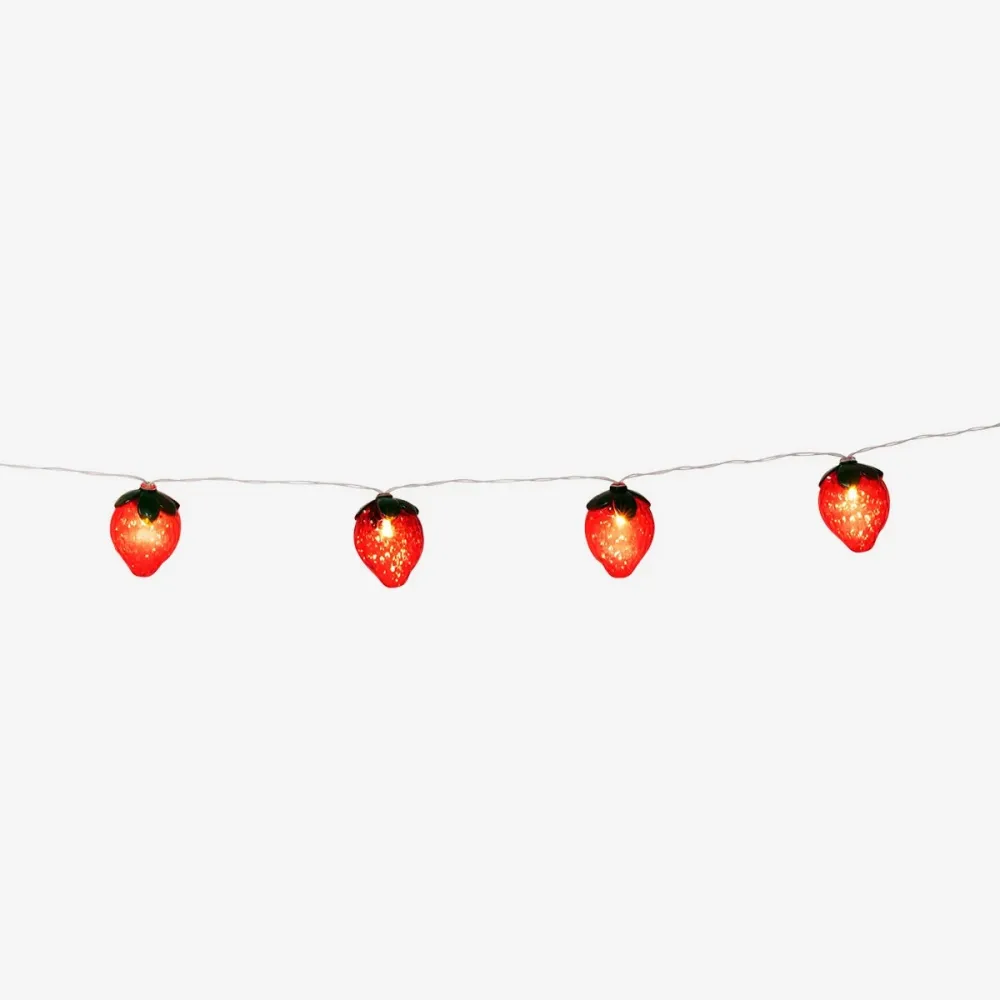 Lichterkette Erdbeeren. 285 cm