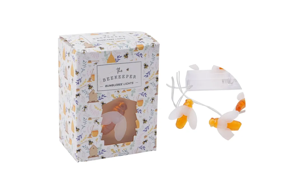Lichterkette mit Bienenmotiv