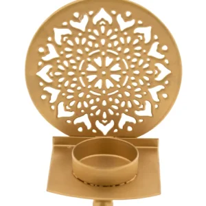 Lichtobjekt Mandalaherz gold – Wärme, Liebe & Symbolkraft – Höhe 11,5 cm