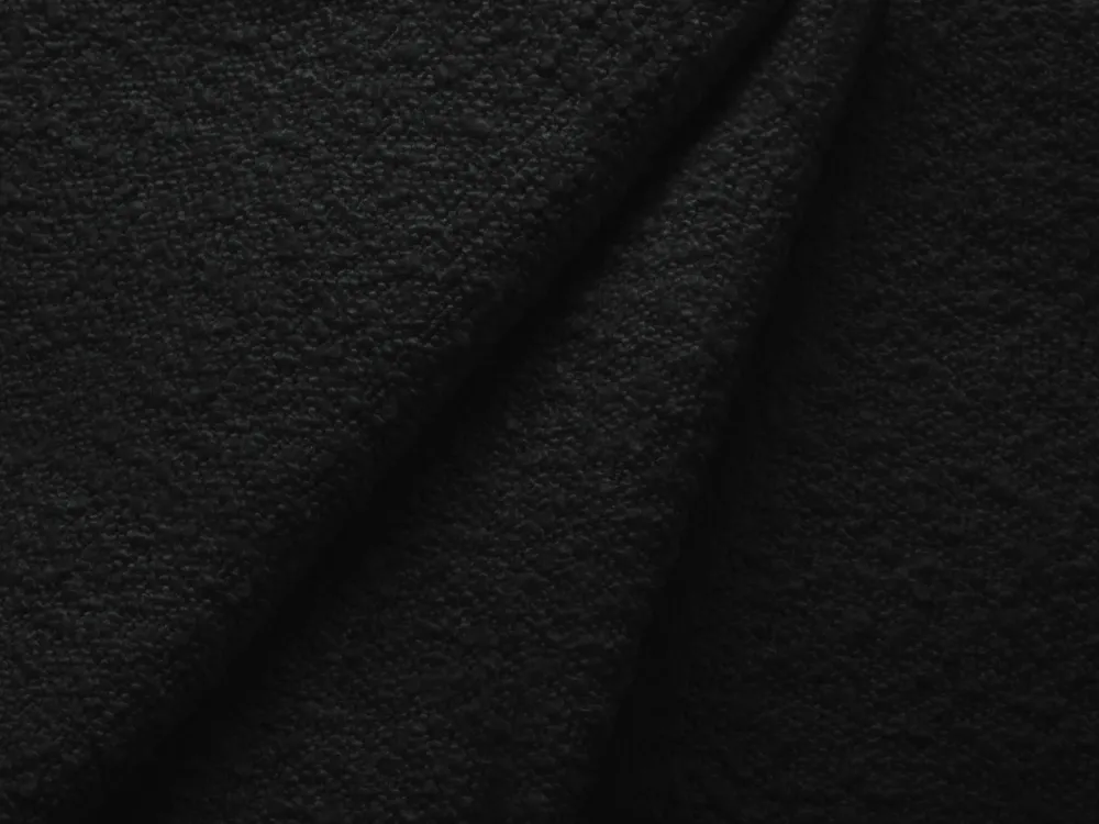 Linksseitige 2-Sitzer-Eckcouch KATE schwarzes Boucle