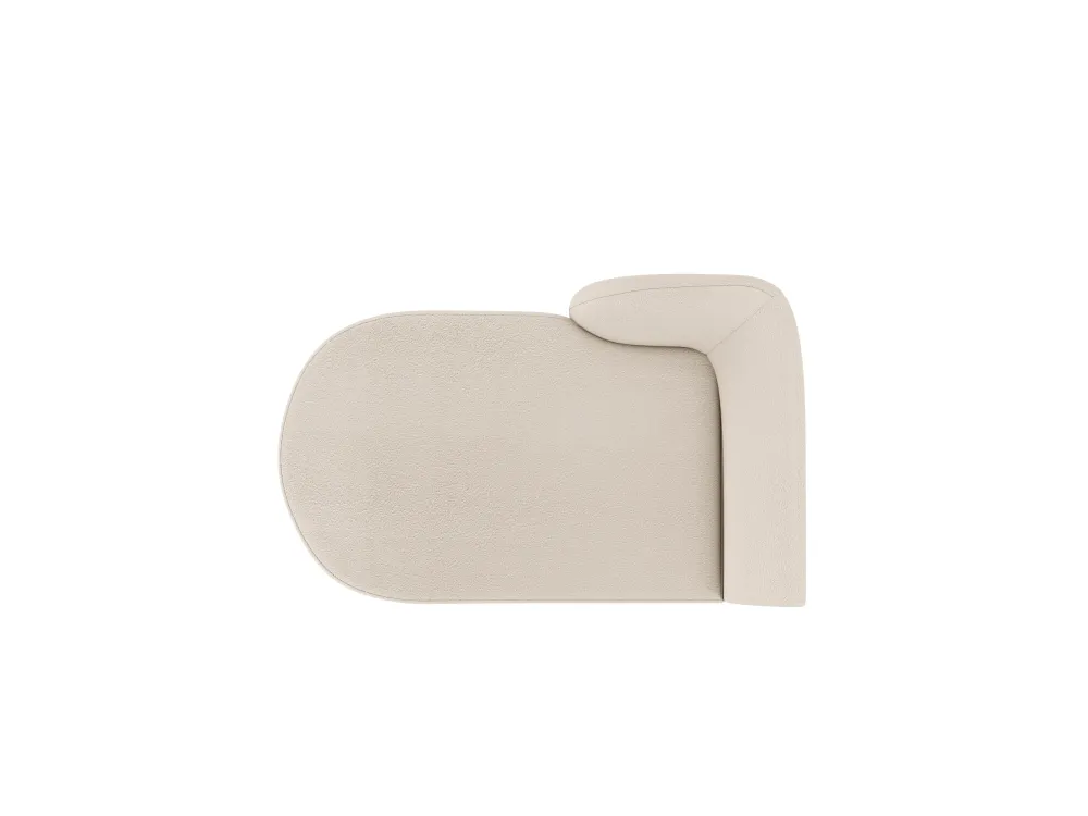 Linksseitiger Szezlong MILEY beigem Boucle