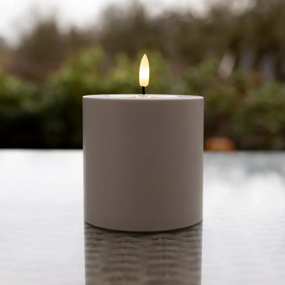 Luca LED Stumpenkerze außen ø 10 x 10cm