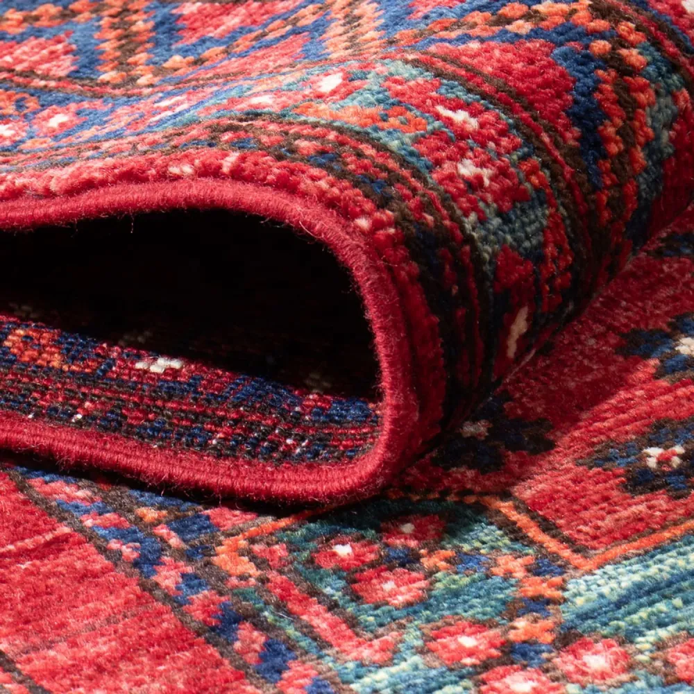 Läufer Afghan - 395 x 77 cm - rot
