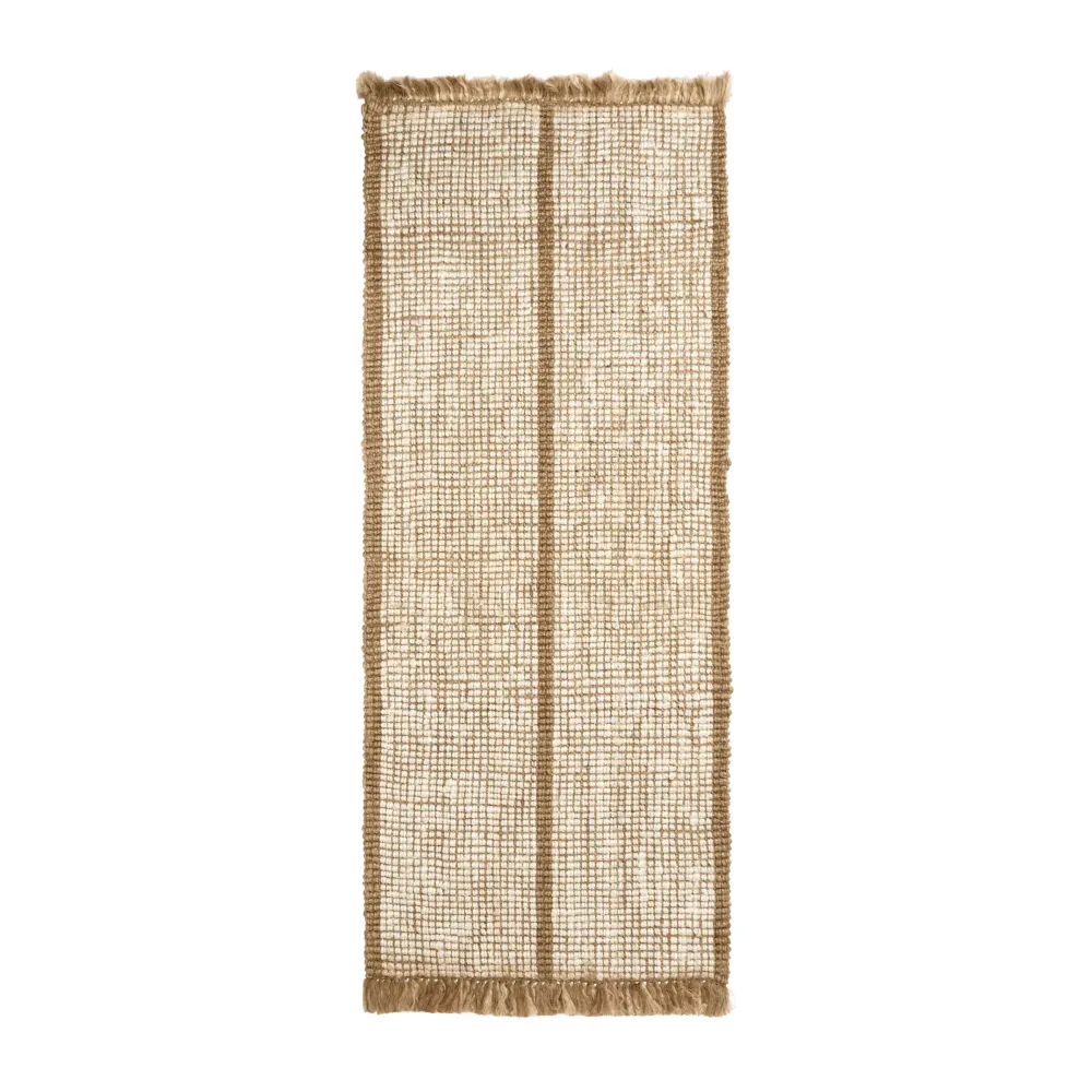 Läufer ATHENS STRIPES creme mit Jute