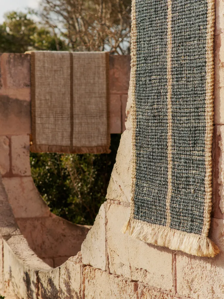 Läufer ATHENS STRIPES creme mit Jute