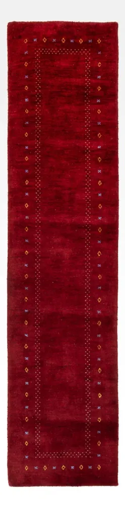Läufer Gabbeh - Indus - 300 x 80 cm - rot