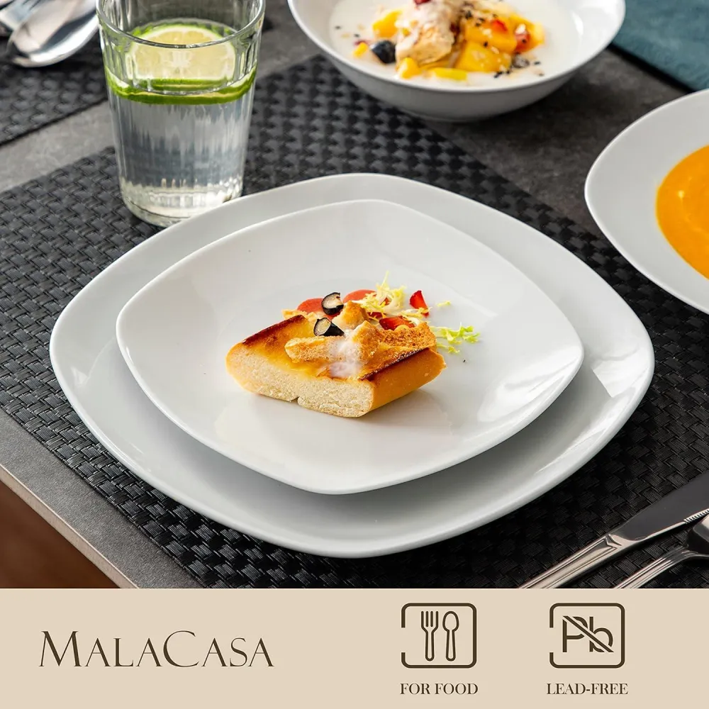 MALACASA Elisa Geschirrset 6 Personen 24tlg Tafelservice