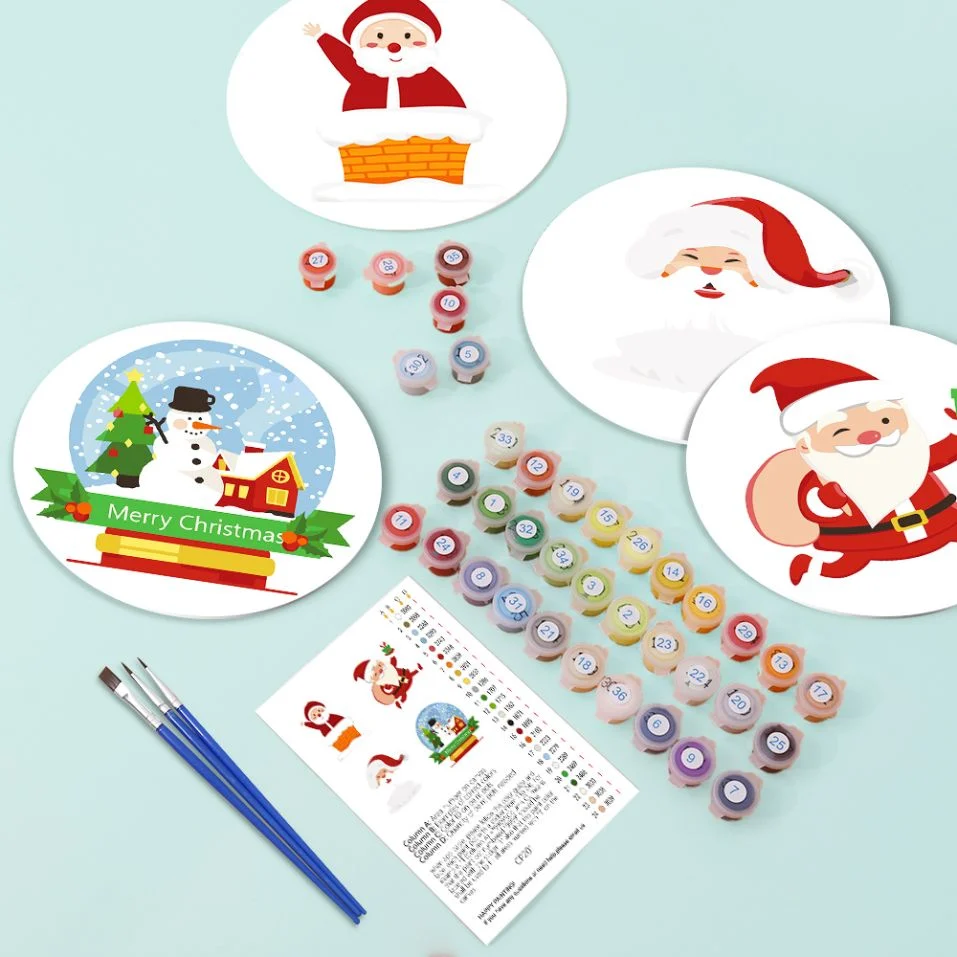 Malen nach Zahlen - Weihnachts-Tischsets | 4 Stück