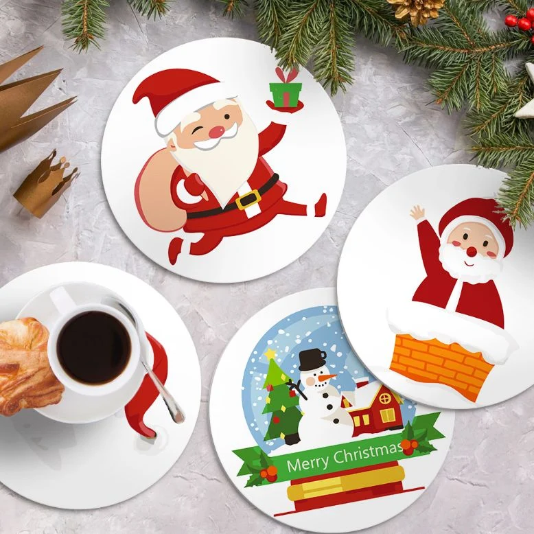 Malen nach Zahlen - Weihnachts-Tischsets | 4 Stück
