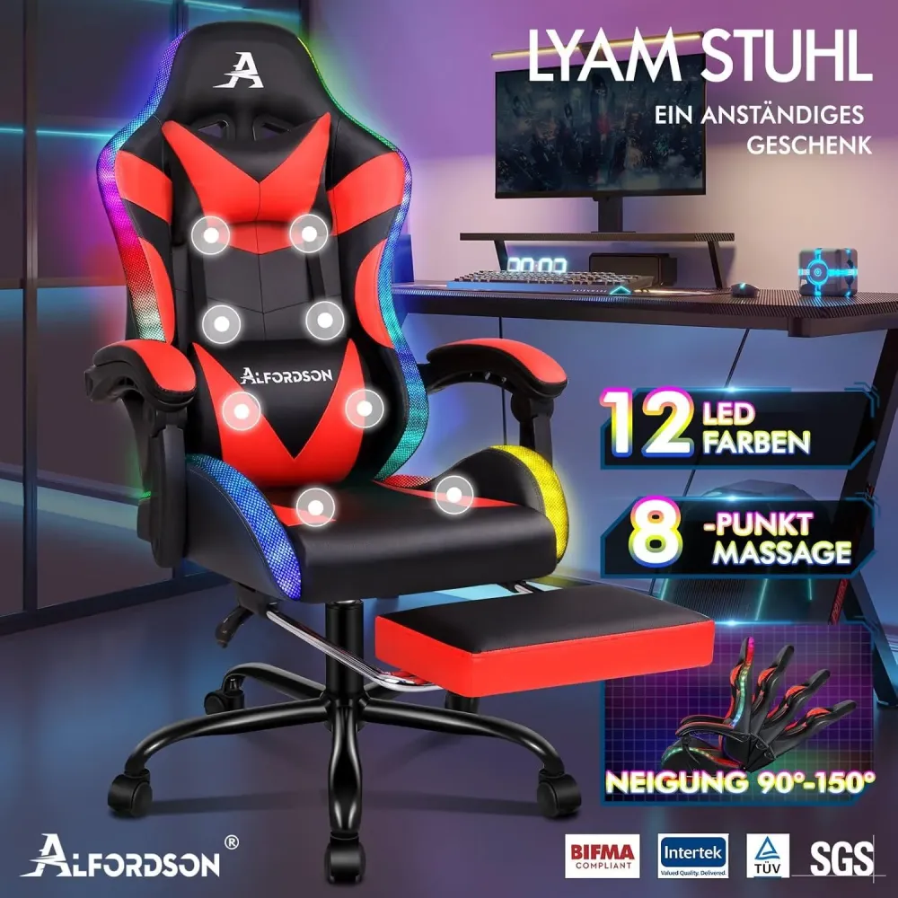 Massage-Gaming-Stuhl mit