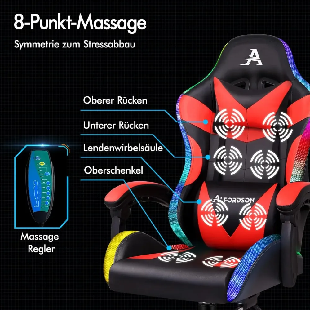 Massage-Gaming-Stuhl mit