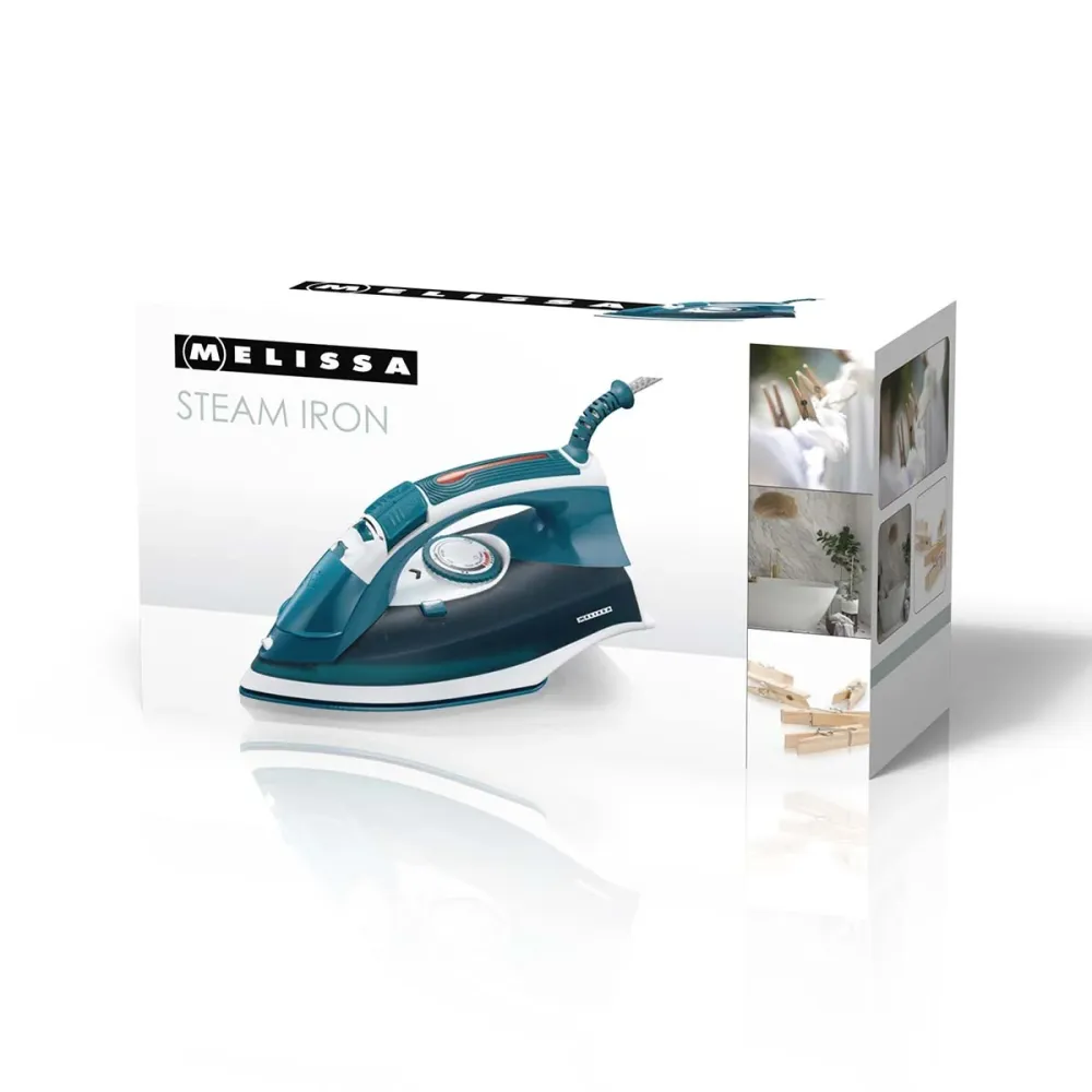 Melissa 16390052 - Dampfbügeleisen - Keramiksohle - 2200 W - blau