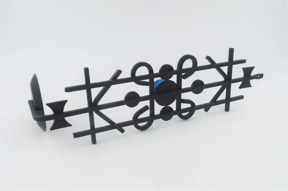 Mid-Century Dantoft Denmark Danish Modern Metall Wandskulptur Kerzenhalter 1960s Design