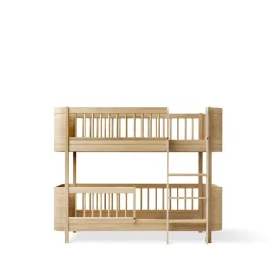 Mini+ halbhohes Etagenbett, Eiche (68x162 cm)