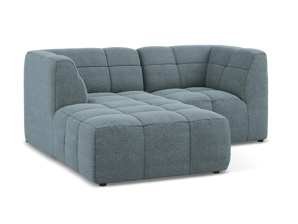 Modularer linksseitiger 2-Sitzer ALOHA blauer Jeans-Boucle
