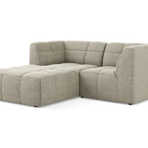 Modularer linksseitiger 2-Sitzer ALOHA taupe Boucle