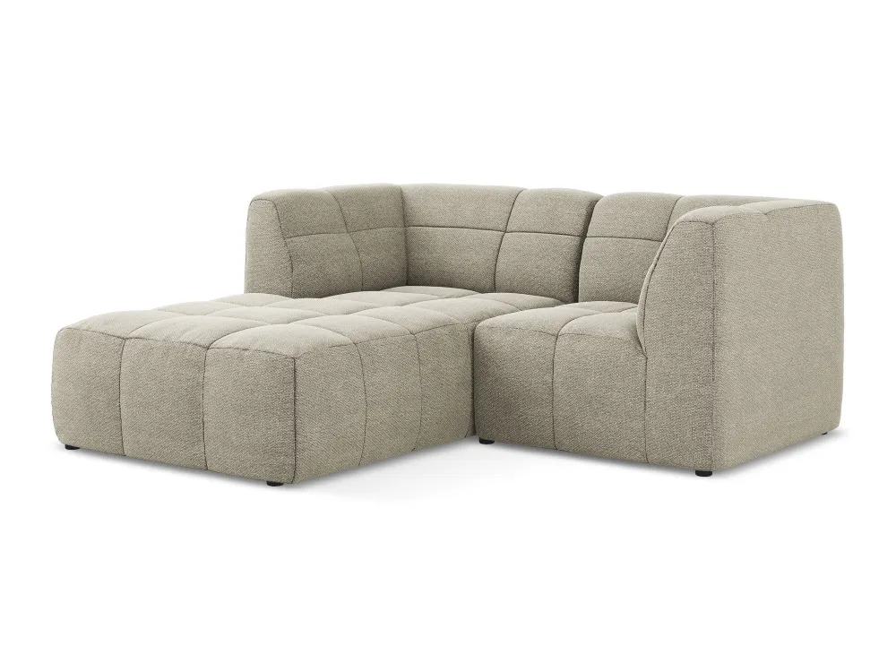 Modularer linksseitiger 2-Sitzer ALOHA taupe Boucle