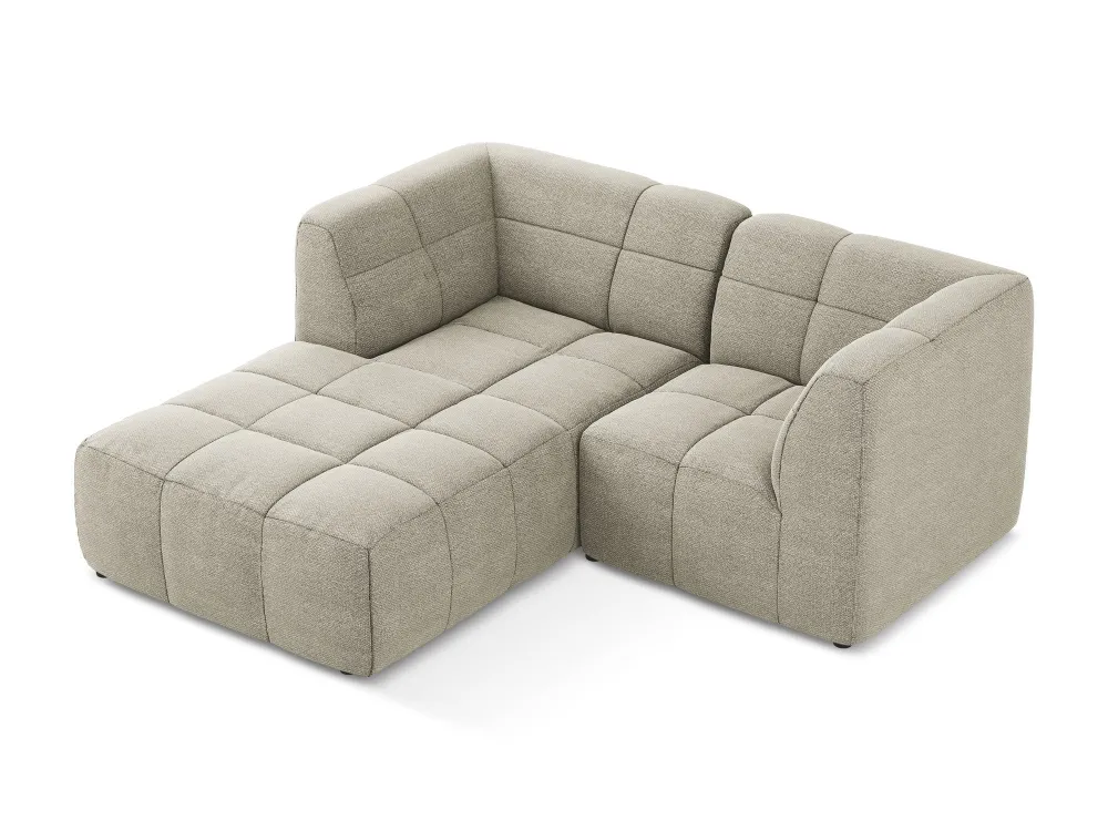 Modularer linksseitiger 2-Sitzer ALOHA taupe Boucle