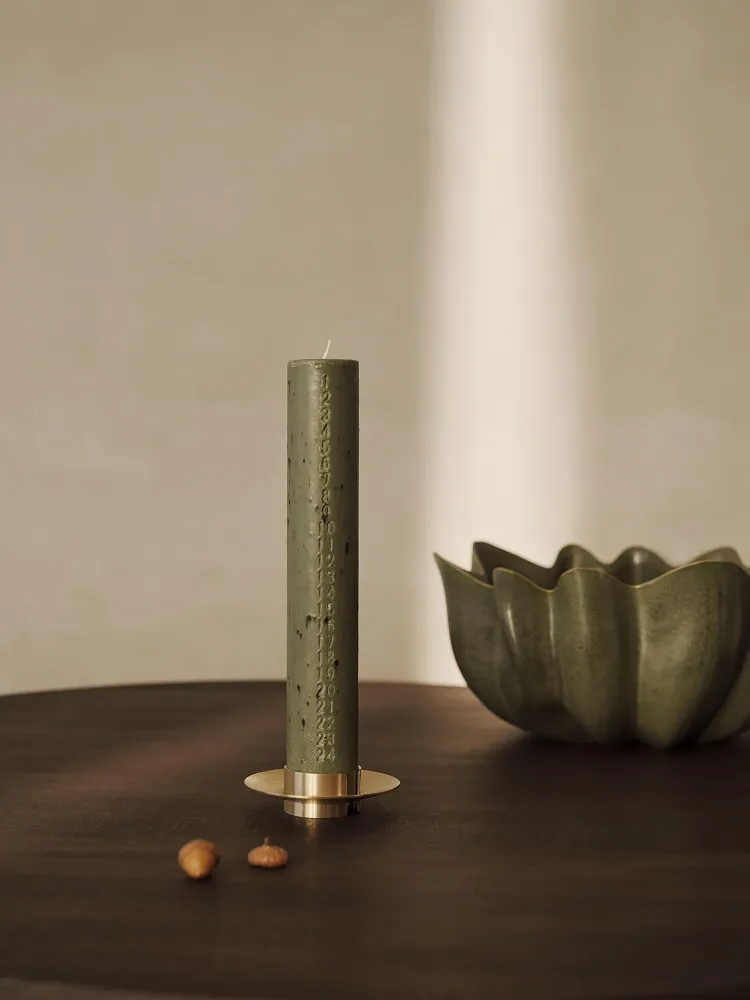 Mura Advent Candle - Artichoke Green